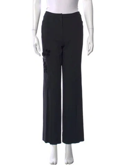 Pre-owned Versus Wide Leg Pants In Black