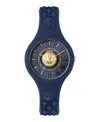 Versus Fire Island Lion Strap Watch In Blue