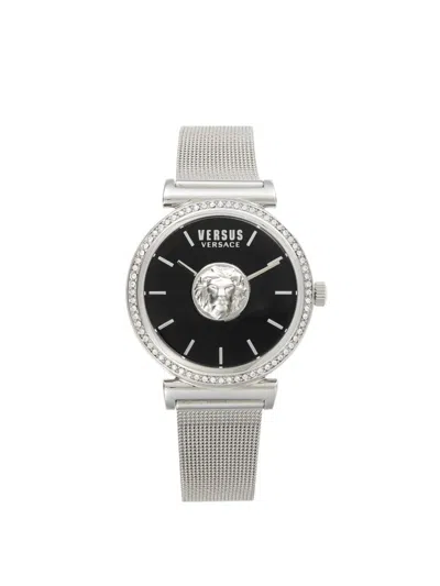 Versus Women's 34mm Stainless Steel Crystal Embellished Bracelet Watch In Black