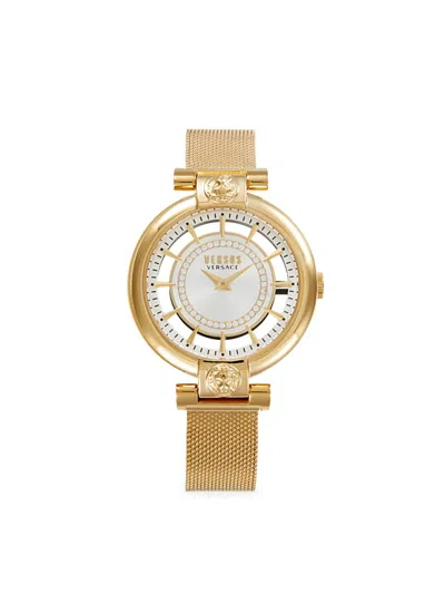 Versus Women's 36mm Stainless Steel & Crystal Bracelet Watch In Gold