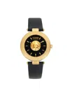 Versus Women's Brick Lane Stainless Steel & Leather Strap Watch In Brick