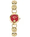 Versus Versace Broadwood Bracelet Watch Woman Wrist Watch Gold Size Onesize Stainless Steel In Gold,red