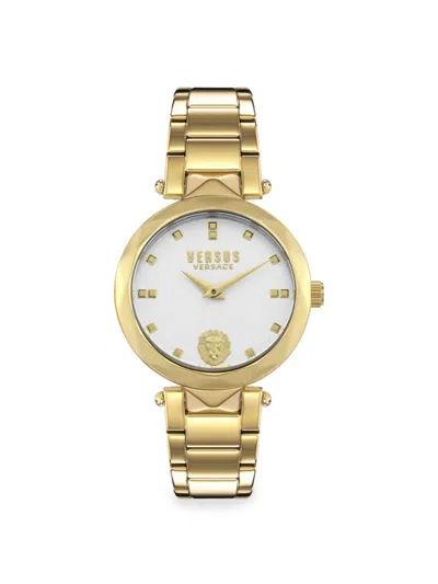 Versus Women's Covent Garden 36mm Stainless Steel Ip Gold Bracelet Watch