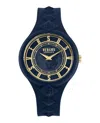 Versus Fire Island Studs Strap Watch In Blue