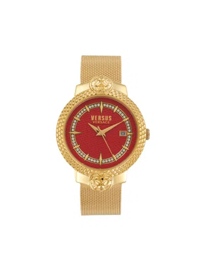 Versus Women's Moufferard 38mm Ip Goldtone Stainless Steel & Crystal Bracelet Watch