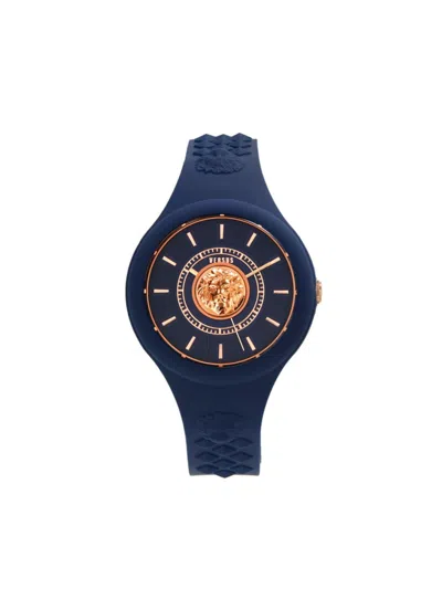 Versus Women's Stainless Steel & Silicone Watch In Blue