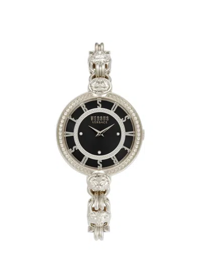 Versus Women's Stainless Steel & Swarovski Crystal Bracelet Watch In Black