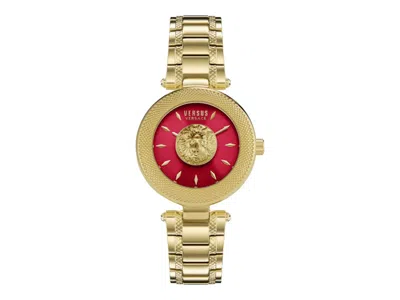 Pre-owned Versus Women's  Versace Brick Lane Vsp646021 Watch In Stainless Steel In Silver