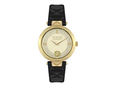 Pre-owned Versus Women's  Versace Covent Garden Crystal Vspcd1c21 Watch In Stainless Steel In Silver