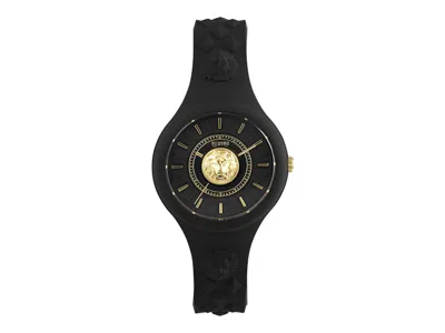 Pre-owned Versus Women's  Versace Fire Island Lion Vspoq1g21 Watch In Stainless Steel In Silver