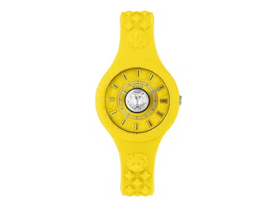 Pre-owned Versus Women's  Versace Fire Island Vspoq7221 Watch In Stainless Steel In Silver