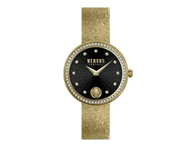 Pre-owned Versus Women's  Versace Lea Crystal Vspen5521 Watch In Stainless Steel In Silver