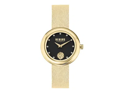 Pre-owned Versus Women's  Versace Lea Vspen4221 Watch In Stainless Steel In Silver