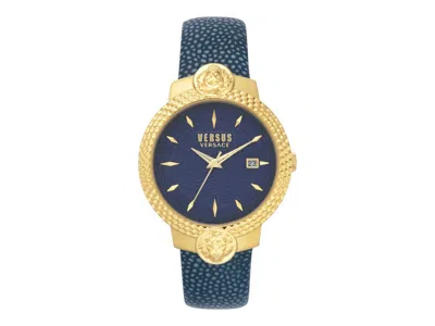 Pre-owned Versus Women's  Versace Mouffetard Vsplk0319 Watch In Stainless Steel In Silver