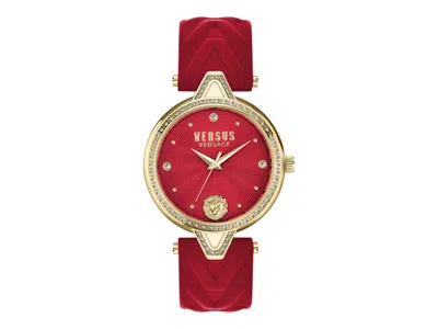 Pre-owned Versus Women's  Versace V  Crystal Vspci4824 Watch In Stainless Steel In Silver
