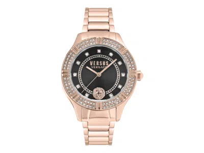 Pre-owned Versus Women's  Versace Versace Canton Road Crystal Watch Vsp263321 In Stainless Steel