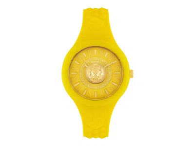Pre-owned Versus Women's  Versace Versace Fire Island Lion Strap Watch Vspoq2a21 In Stainless Steel