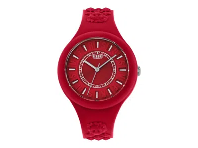 Pre-owned Versus Women's  Versace Versace Fire Island Strap Watch Vspoq2p21 In Stainless Steel