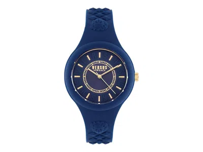 Pre-owned Versus Women's  Versace Versace Fire Island Strap Watch Vspoq8221 In Stainless Steel