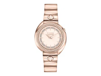 Pre-owned Versus Women's  Versace Versace Tortona Crystal Bracelet Watch Vsphf3321 In Stainless Steel