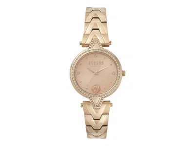 Pre-owned Versus Women's  Versace Versace V  Crystal Bracelet Watch Vspci5521 In Stainless Steel