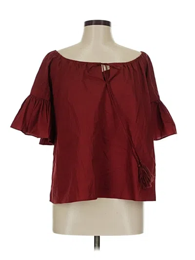 Pre-owned Vertigo 3/4 Sleeve Blouse In Brown