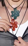 Vertigo Carnelian Illusion Pendant In Orange