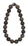 Vertigo Crucifer Choker In Brown