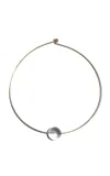 Vertigo Crystal Ball Collar In Transparent