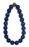 Vertigo Gold-plated Vermeil Lapis Choker Necklace In Blue