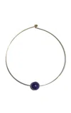 Vertigo Lapis Ball Collar In Blue