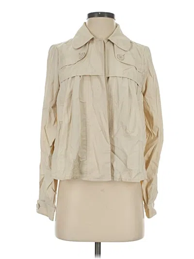 Pre-owned Vertigo Long Sleeve Blouse In Tan
