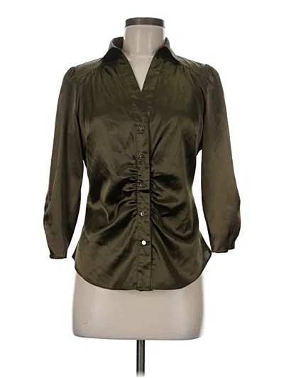 Pre-owned Vertigo Paris 3/4 Sleeve Blouse In Green