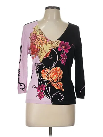Pre-owned Vertigo Paris 3/4 Sleeve T-shirt In Black