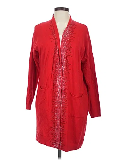 Pre-owned Vertigo Paris Cardigan Sweater In Red