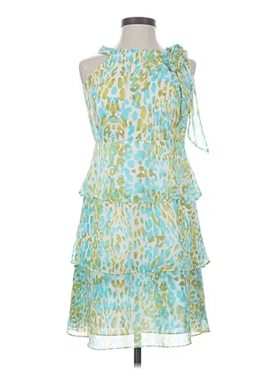 Pre-owned Vertigo Paris Cocktail Dress In Teal