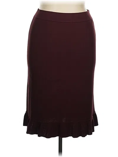 Pre-owned Vertigo Paris Formal Skirt In Burgundy