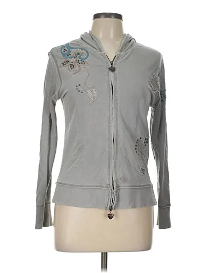 Pre-owned Vertigo Paris Zip Up Hoodie In Gray