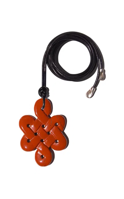 Vertigo Poppy Illusion Pendant In Red