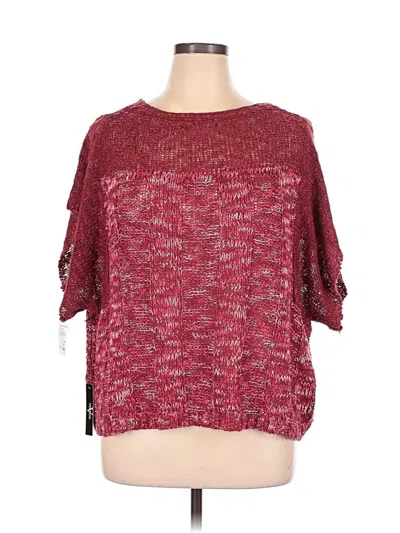 Vertigo Pullover Sweater In Burgundy