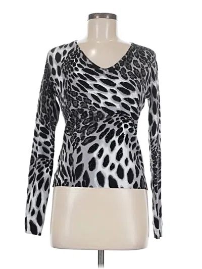 Pre-owned Vertigo Silk Pullover Sweater In Black