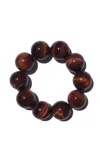 Vertigo Tigers Eye Bracelet In Burgundy