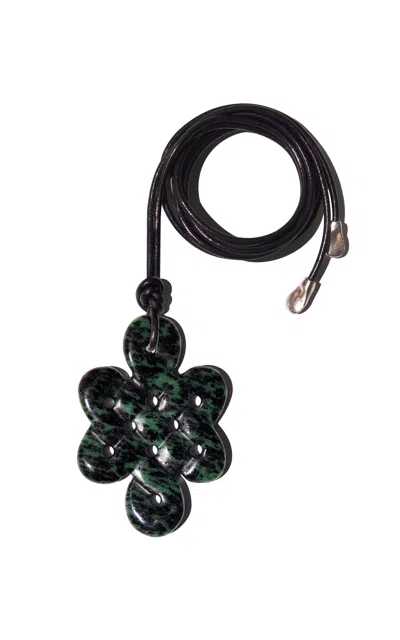 Vertigo Zoisite Illusion Pendant In Green