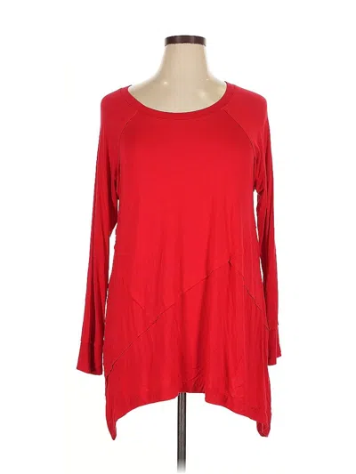 Pre-owned Verve Ami 3/4 Sleeve T-shirt In Red