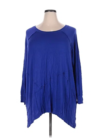 Pre-owned Verve Ami 3/4 Sleeve T-shirt In Blue