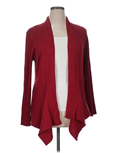 Pre-owned Verve Ami Cardigan Sweater In Burgundy