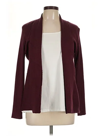 Pre-owned Verve Ami Cardigan Sweater In Burgundy