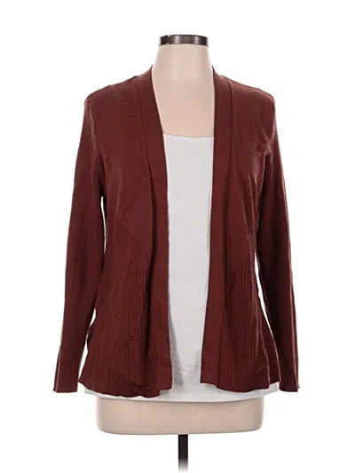 Pre-owned Verve Ami Cardigan Sweater In Burgundy