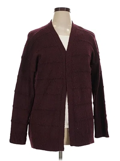 Pre-owned Verve Ami Cardigan Sweater In Burgundy