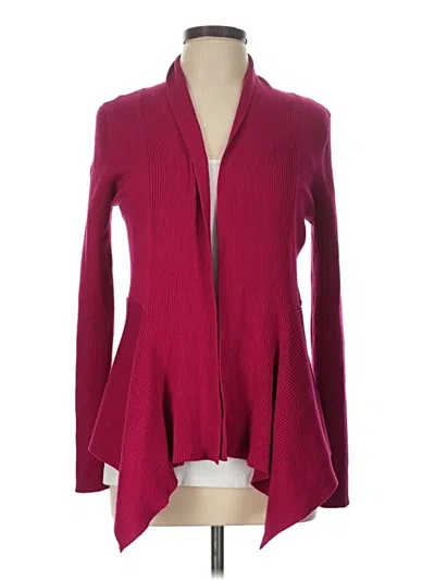 Pre-owned Verve Ami Cardigan Sweater In Burgundy